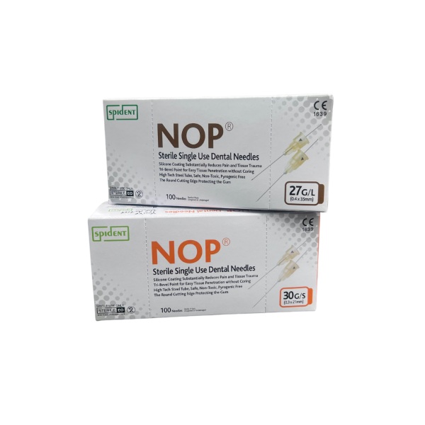 Aguja Dental Corta y Larga X100und Spident