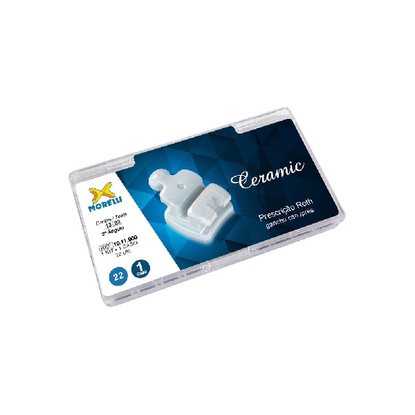 Kit de brackets 1 caso roth - ceramic .022 - gancho can/pres 10.11.900 Morelli