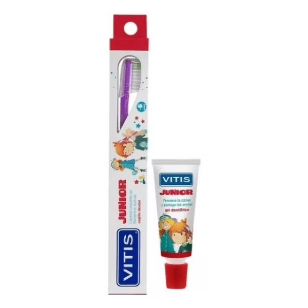 Cepillo Dental Vitis Junior + Gel